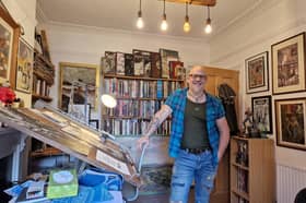 As part of Six Streets Arts Trail, Liam Sharp, one of the world's top comic book artists, who just happens to be a Derby resident, welcomed people into his home and studio to get a glimpse of his art.