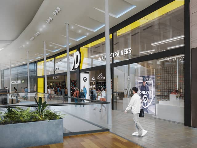 A concept of JD's new flagship store inside Derbion
