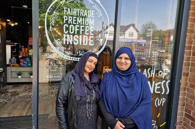 Rizwana Yusuf and Salma Zhaid (left to right) host the vibrant weekly sessions at Derby café Insomnia