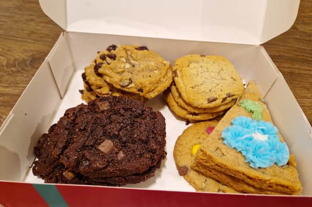 Unlucky for some but not me - there were 13 cookies plus a cookie pie slice in the box  | Photo Ria Ghei
