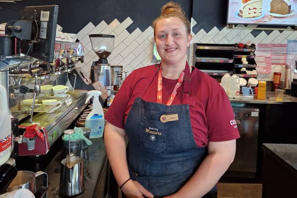 Megan Pass is a barista at Costa Coffee Wyvern Retail Park. The artistic coffee expert has always been intrigued by coffee art, an interest that spurred Megan to apply for the national coffee competition.